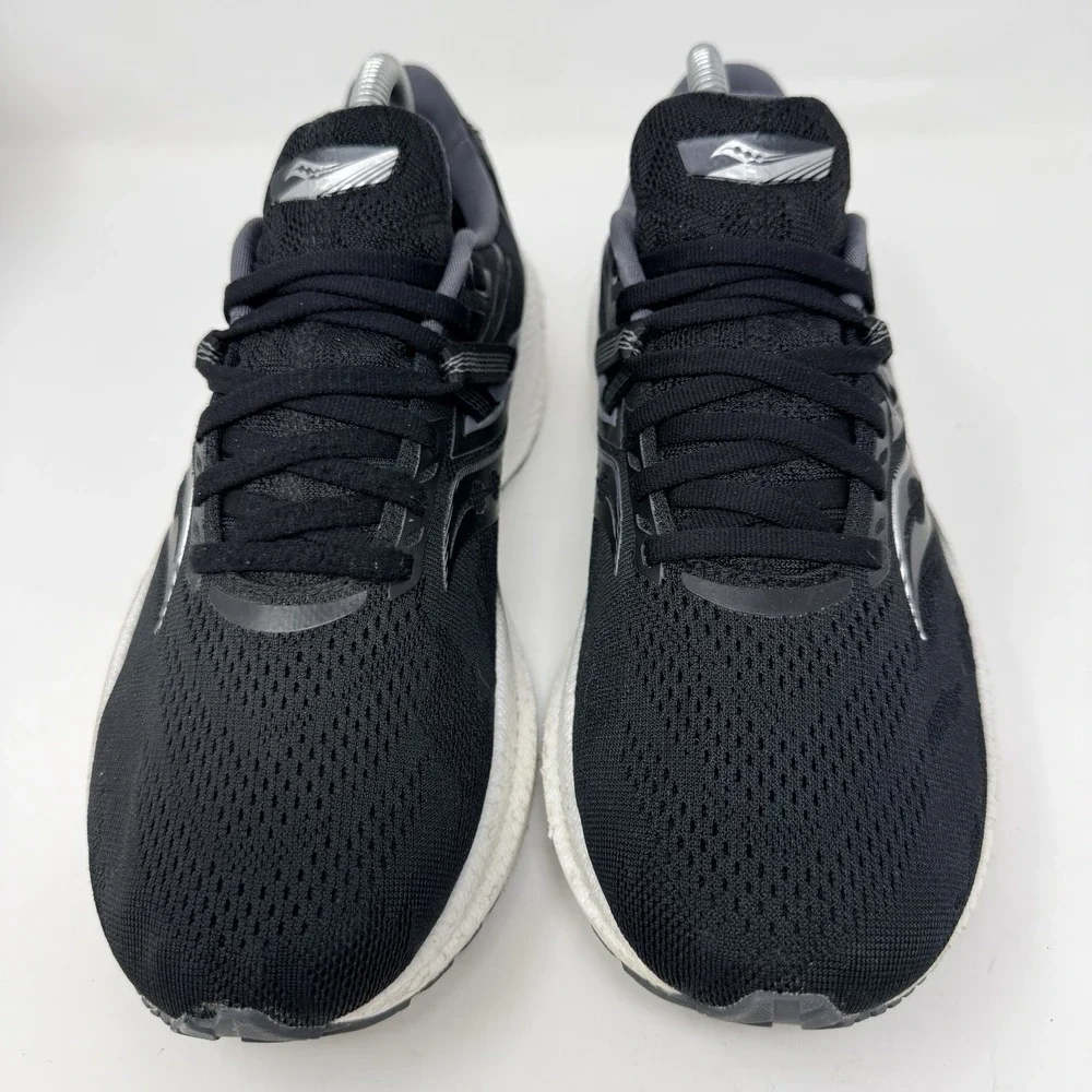 Saucony Triumph 20 Running Shoes Men's 7.5 Black PWRRUN+ HeelThatPain Insoles